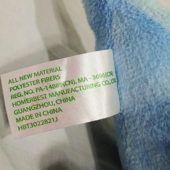 Triceratops Dinosaur Blue Plush Stuffed Animal Homerbest 9" Sparkly Horns - Picture 8 of 8